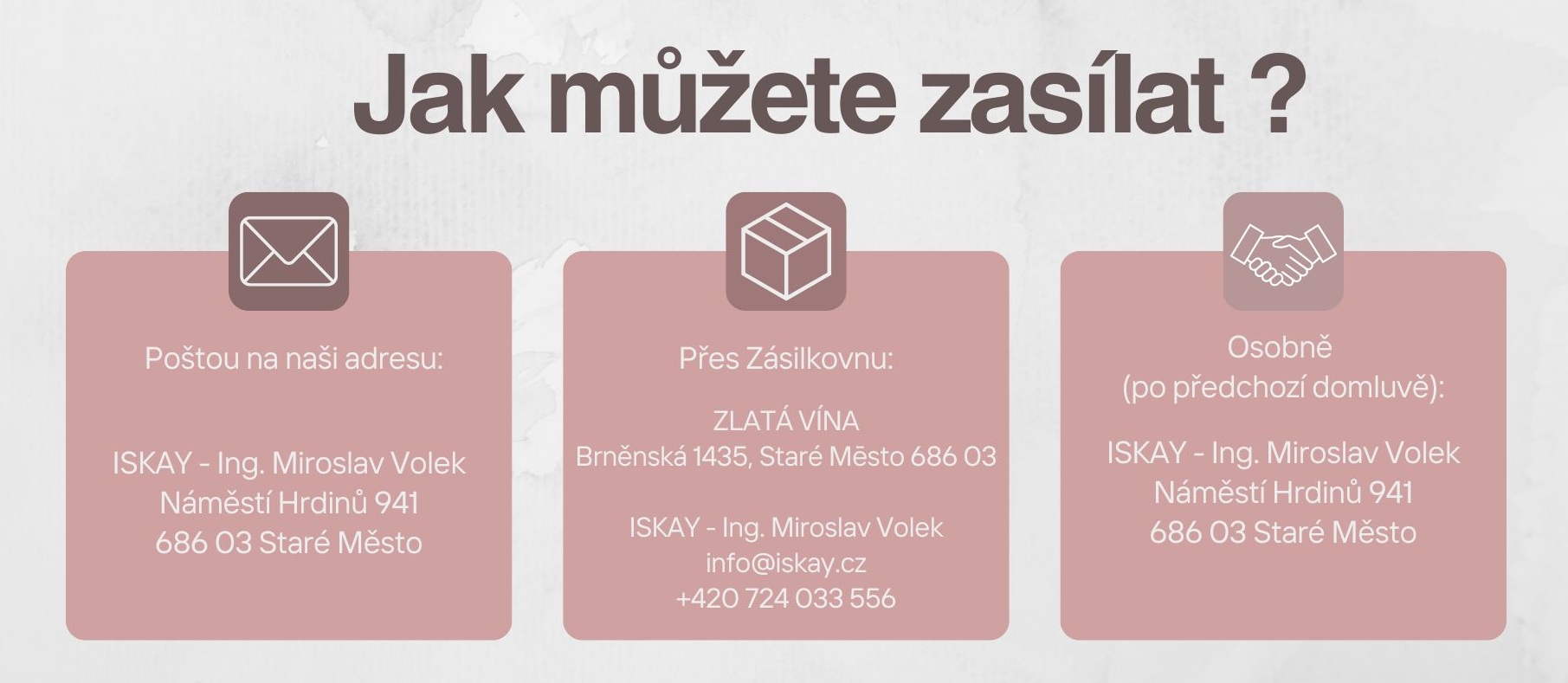 Jak můžete zasílat